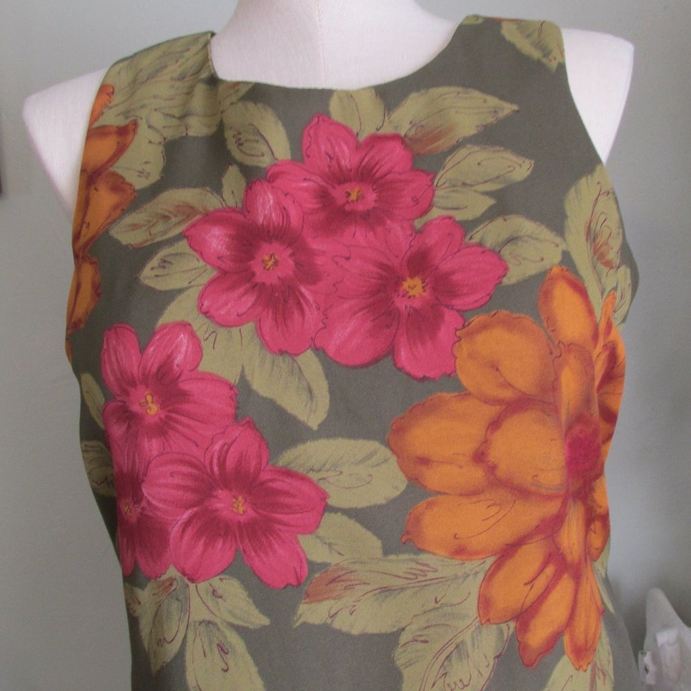 Y2K Floral Sheath Dress - Picture 3 of 5